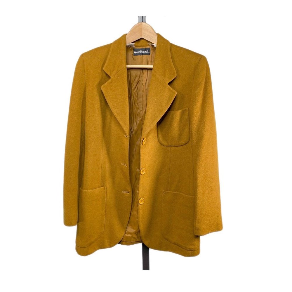 Anne Klein II Chestnut Wool Cashmere Blazer
